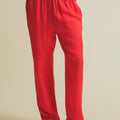 BASIC BAGGY PANTS CUPRO - RED 03