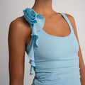 CRAZY JACIE TOP - BABY BLUE