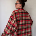 BIG BOY BLOUSE - FLANEL CHECKER REDBLACK (NEW)