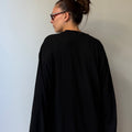 OVERSIZED LONGSLEEVE MODAL - BLACK - ONE SIZE (NEW)